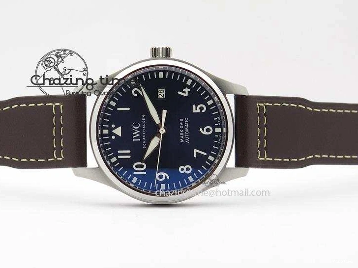 MIROTIME 0121 Mark XVIII Le Petit Prince IW327004 SS Mk Maker Best Edition Blue Dial On Brown Leather Strap A TimelessDesign 7296